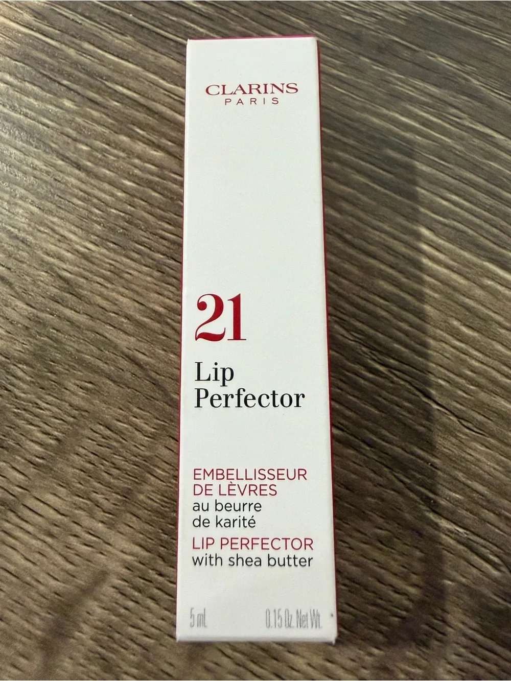 Clarins 21 Soft Pink Glow Lip Perfector Peptide-Plumping Lip Gloss 5 ml NEW